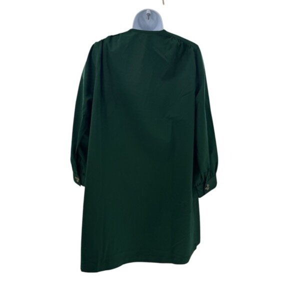 Tuckernuck NEW Dark Green Blake Long Sleeve Relaxed Fit Mini Dress Size S - Picture 7 of 11